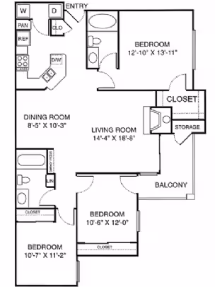Village Council 1236 floor plan